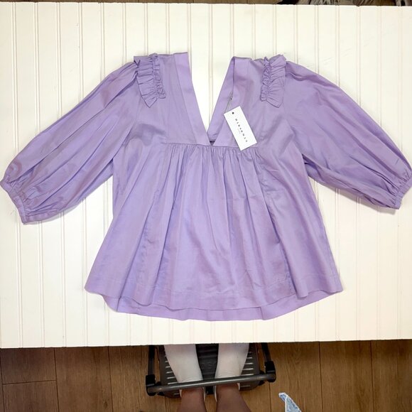 NWT Harshman Lilac Cheryl Blouse Size Small - Picture 2 of 8